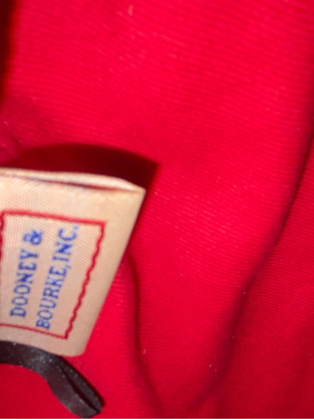 NWOT Dooney & Bourke Signature Monogram Tote Beige/Black Jacquard w/ Red Lining - Picture 13 of 16